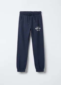 Jogger in puro cotone garzato Fit Regular ragazzo