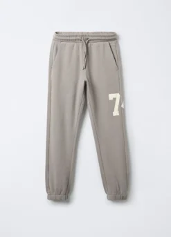 Jogger in puro cotone garzato Fit Regular ragazzo