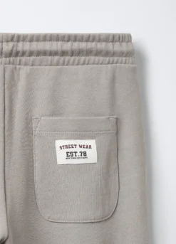 Jogger in puro cotone garzato Fit Regular ragazzo