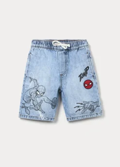 Jogger Marvel in denim bambino