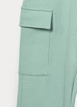 Jogger cargo in french terry di puro cotone bambina