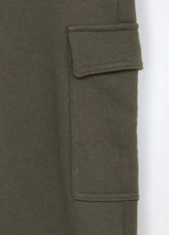 Jogger cargo in french terry di puro cotone bambino