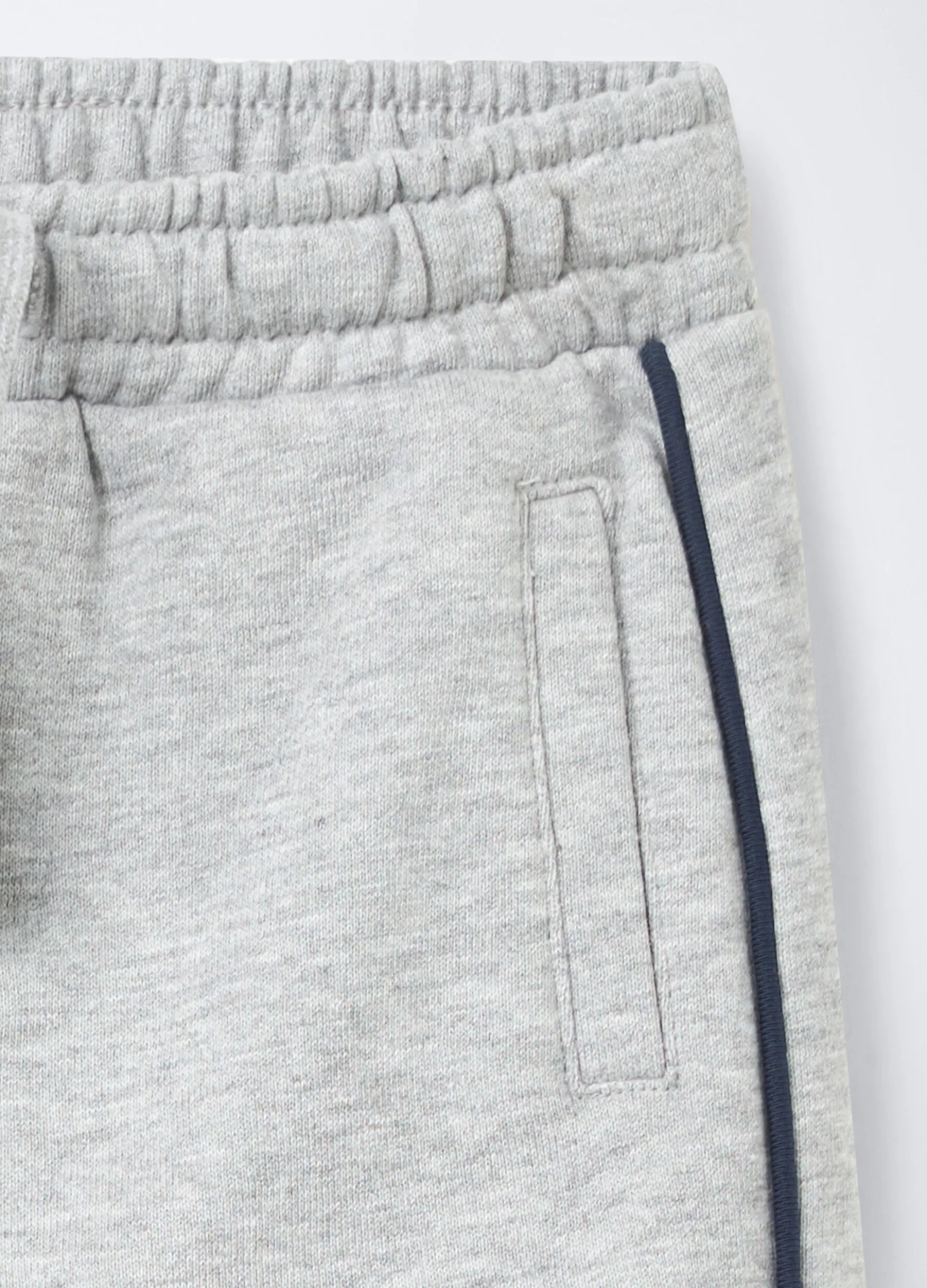 Jogger in cotone garzato misto viscosa Comfort Fit bimbo