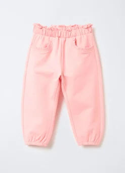 Jogger in cotone garzato stretch Fit Regular bimba