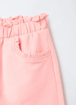 Jogger in cotone garzato stretch Fit Regular bimba