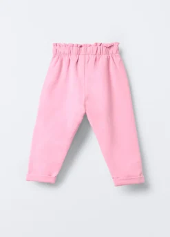 Jogger in cotone garzato stretch Fit Regular bimba