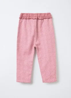 Jogger in cotone garzato stretch Fit Regular bimba