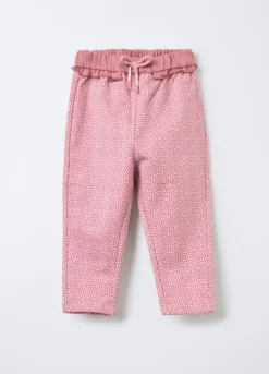 Jogger in cotone garzato stretch Fit Regular bimba