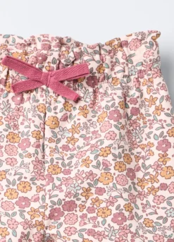 Jogger in cotone garzato stretch bimba