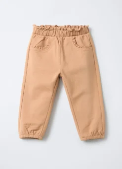 Jogger in cotone garzato stretch Fit Regular bimba