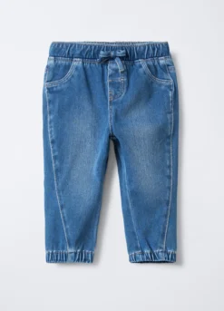 Jogger in denim di misto cotone garzato stretch Comfort Fit bimba