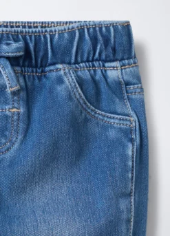 Jogger in denim di misto cotone garzato stretch Comfort Fit bimba