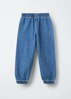 Jogger in denim Fit Regular bambina