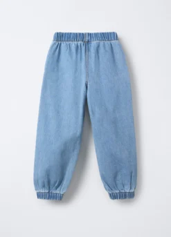 Jogger in denim Fit Regular bambina