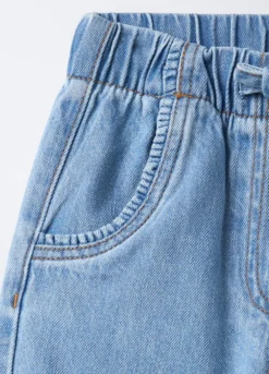 Jogger in denim Fit Regular bambina