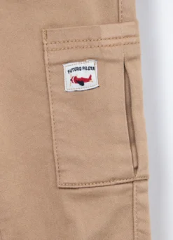 Jogger in denim misto cotone neonato