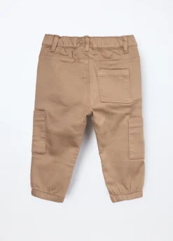 Jogger in denim misto cotone neonato