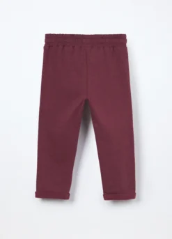 Jogger in felpa di cotone stretch neonata