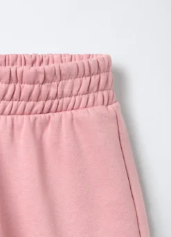 Jogger in felpa misto cotone bambina