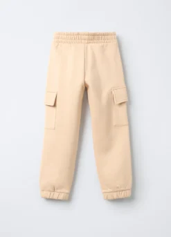 Jogger in felpa misto cotone bambina