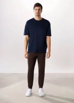 Jogger in felpa misto cotone uomo