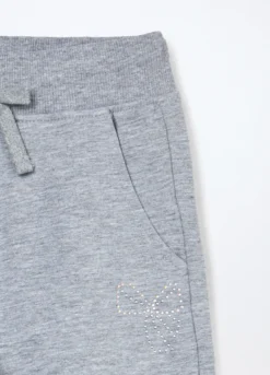 Jogger in french terry di cotone stretch bambina