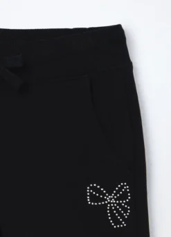 Jogger in french terry di cotone stretch bambina