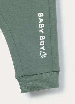 Jogger in french terry di puro cotone neonato