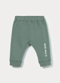 Jogger in french terry di puro cotone neonato