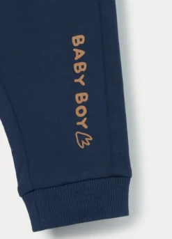 Jogger in french terry di puro cotone neonato