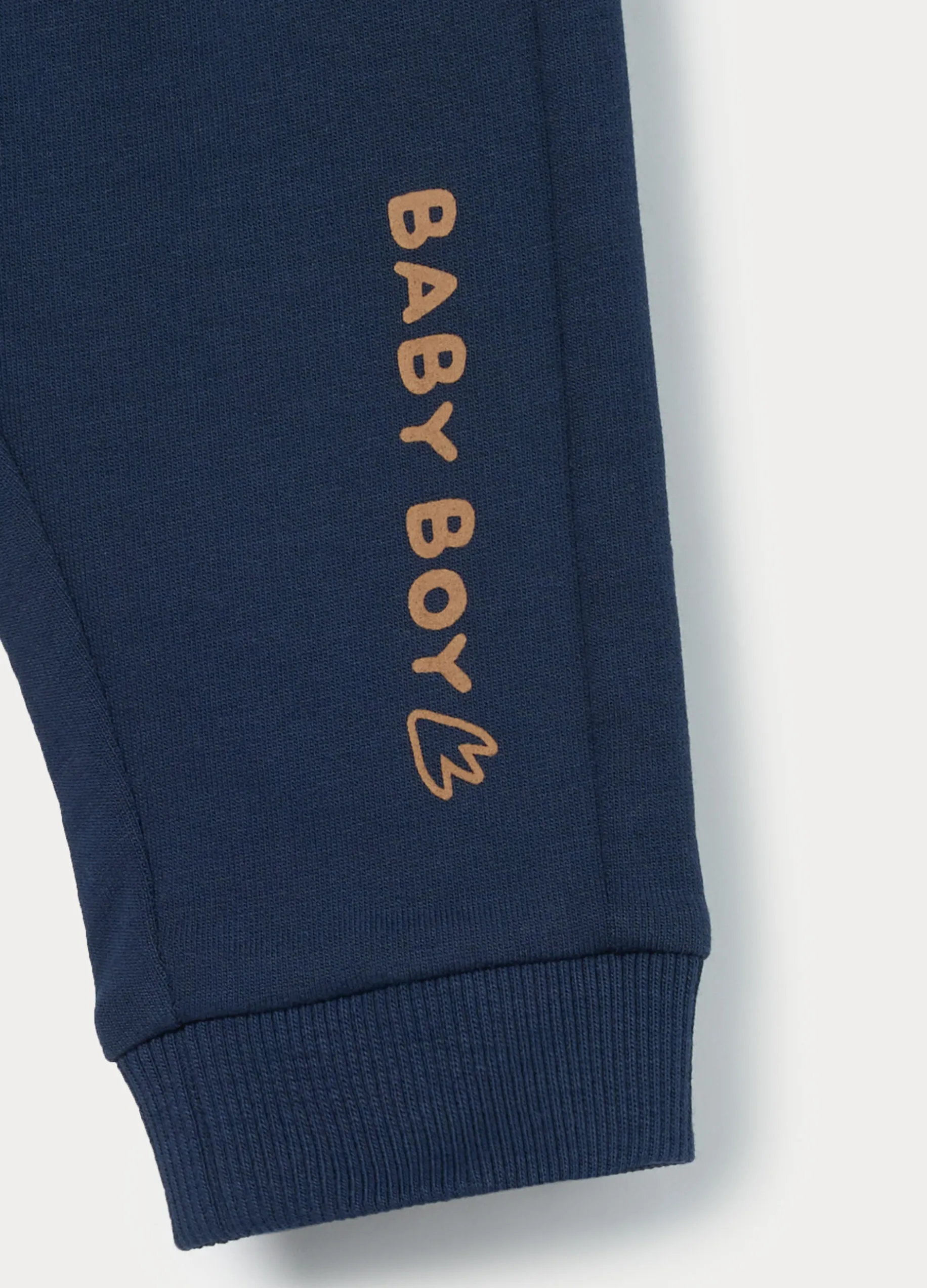 Jogger in french terry di puro cotone neonato