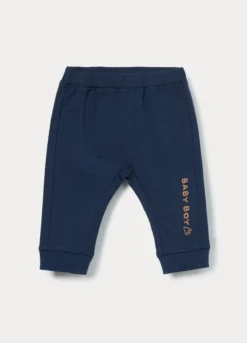 Jogger in french terry di puro cotone neonato