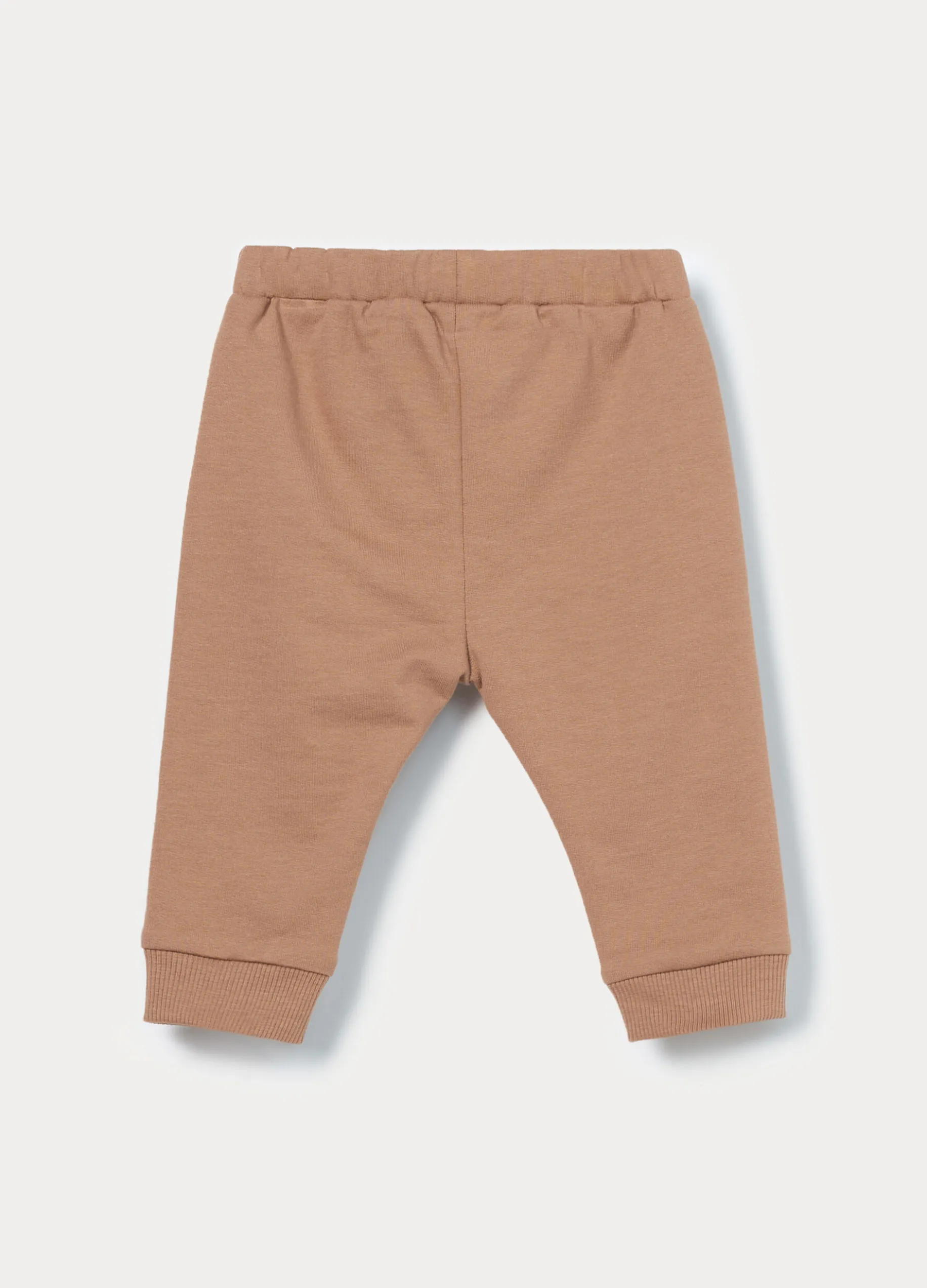 Jogger in french terry di puro cotone neonato