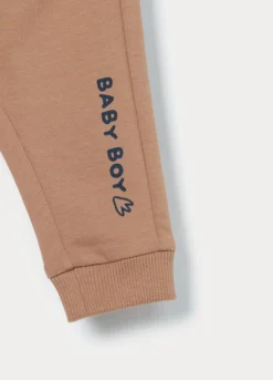 Jogger in french terry di puro cotone neonato