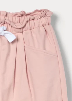 Jogger in french terry di puro cotone bimba