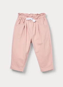 Jogger in french terry di puro cotone bimba