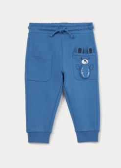Jogger in french terry di puro cotone bimbo