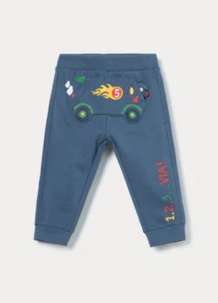 Jogger in french terry di puro cotone bimbo
