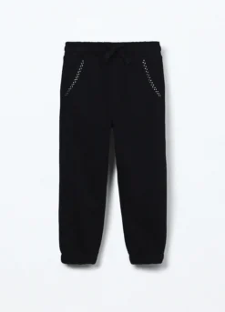 Jogger in french terry di puro cotone bambina