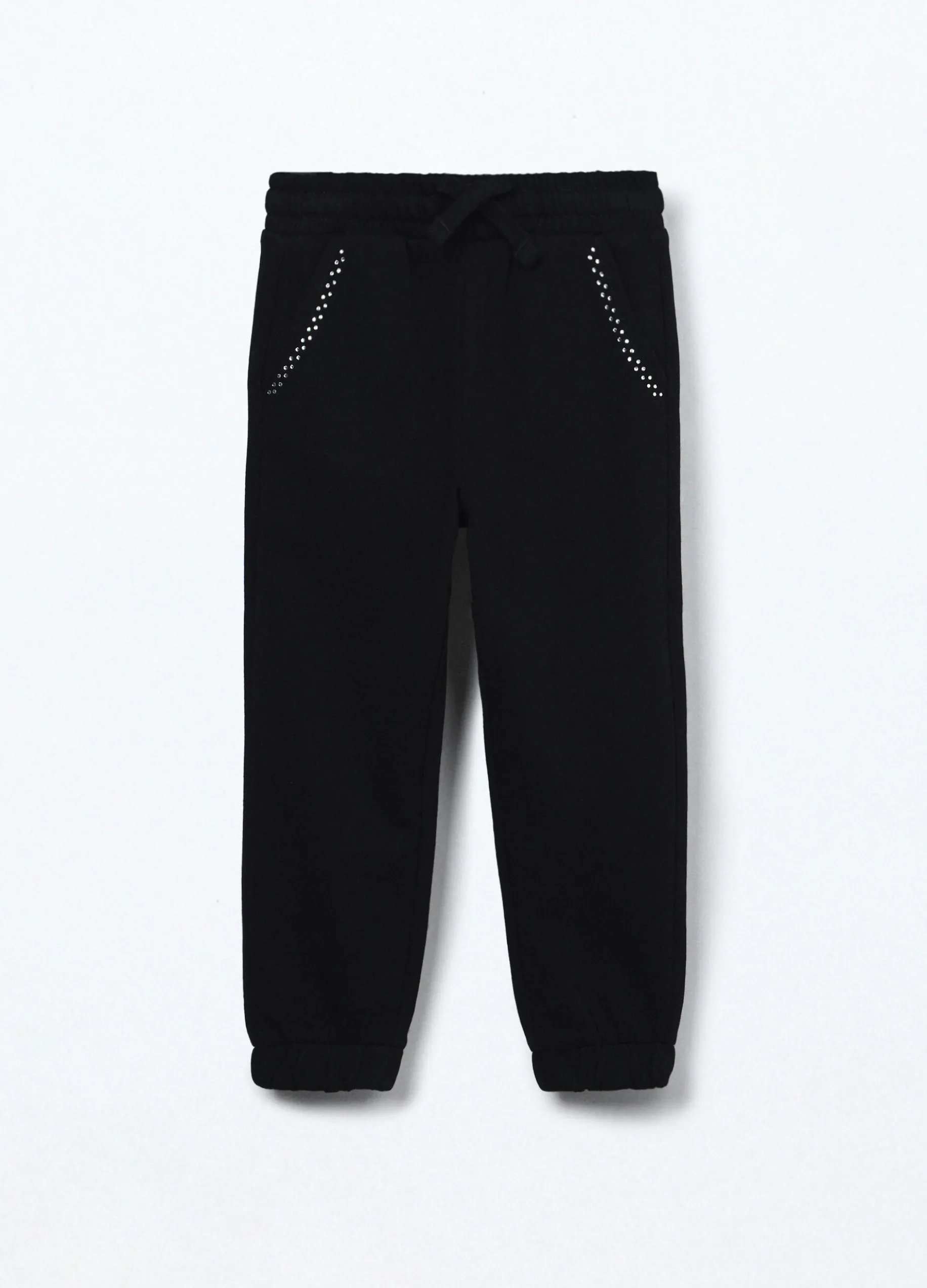 Jogger in french terry di puro cotone bambina