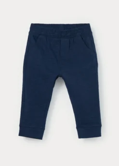 Jogger in jersey slub di puro cotone bimbo