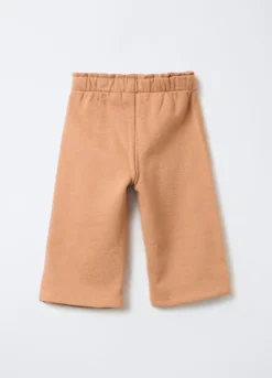Jogger in puro cotone garzato Fit Straight bimba