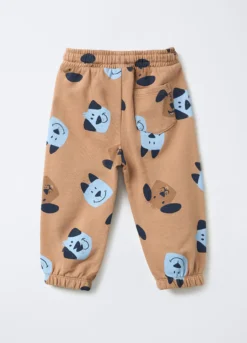 Jogger in puro cotone garzato Fir Regular bimbo