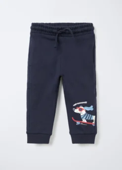 Jogger in puro cotone garzato Fir Regular bimbo
