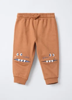 Jogger in puro cotone garzato bimbo