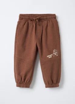 Jogger in puro cotone garzato Comfort Fit bimbo