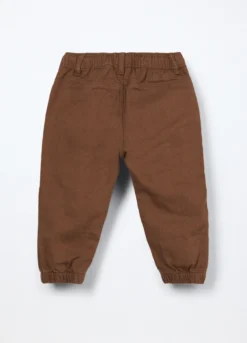 Jogger in twill di cotone stretch neonato