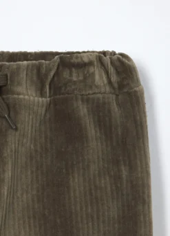 Jogger in velluto a coste neonato