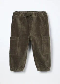 Jogger in velluto a coste neonato