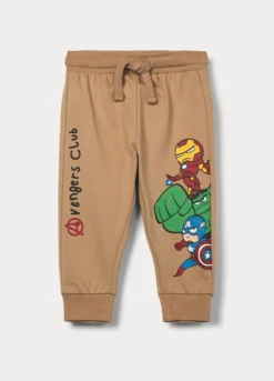 Jogger Marvel in french terry di puro cotone bimbo